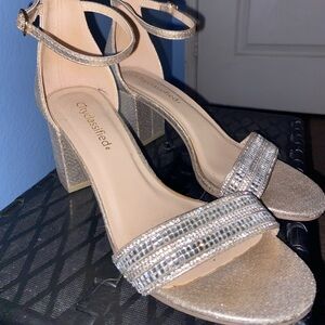 Rose Gold Short Chunky Heel